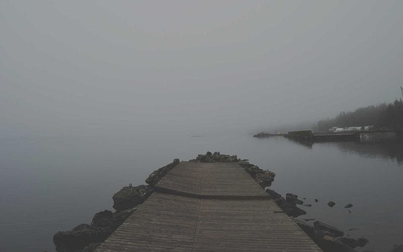 Heavy mist and rainfall over hills — Cherrapunji paradox of rain yet water scarcity